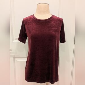 Old Navy Velvet Short Sleeve Top